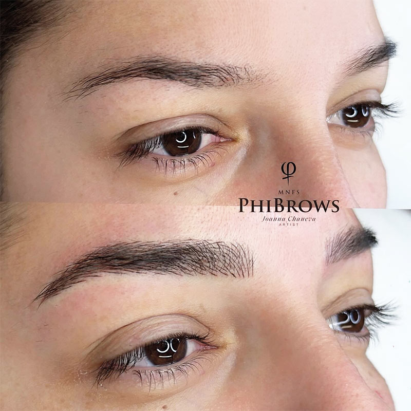 Powder Brows von Joanna Chaneva – präzise PMU Arbeit in München.