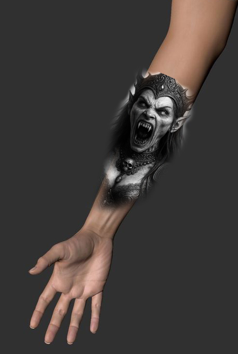 Tattoo Skizze und kreative Ausarbeitung – personalisiertes Motiv für Kunst auf der Haut.