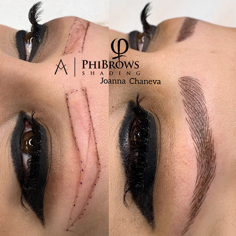 Microblading Shading München – natürliche Augenbrauen mit PhiBrows Technik