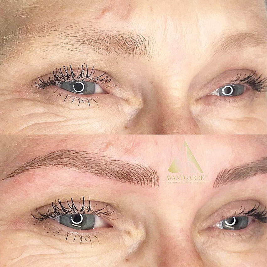 Vorher Nachher Microblading in München – natürliche Ergebnisse