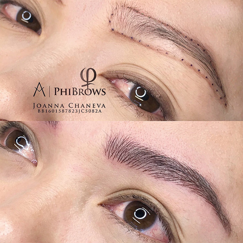 Augenbrauen Perfektion durch Microblading