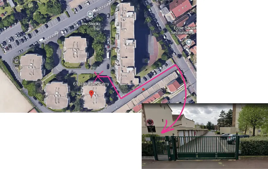 Plan d'accès du cabinet d'orthodontie à Chatou - 61 rue Jules Ferry