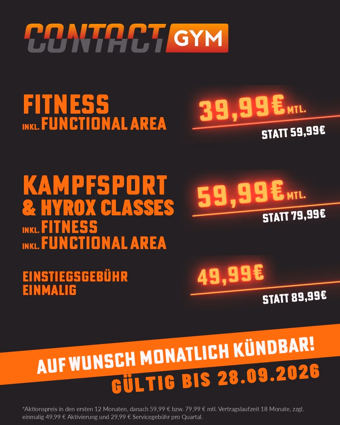 Probemonat für 19,99€