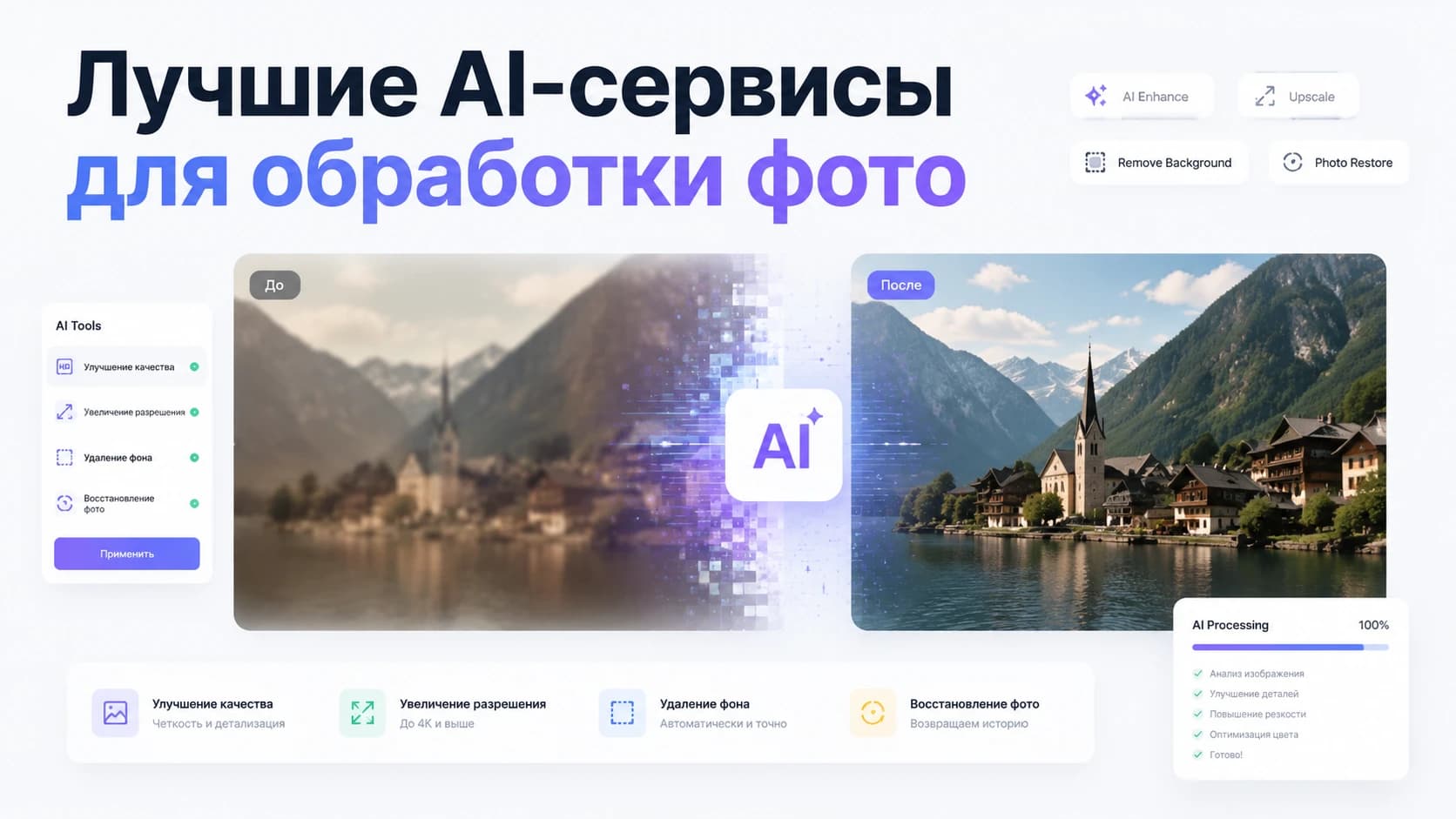 Лучшие AI-сервисы для обработки фото и ретуши