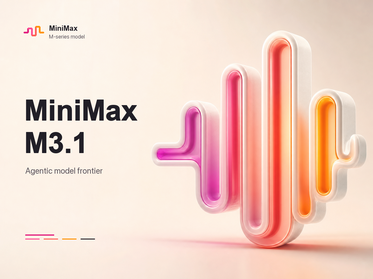 Обложка статьи о MiniMax M3.1 в стиле MiniMax