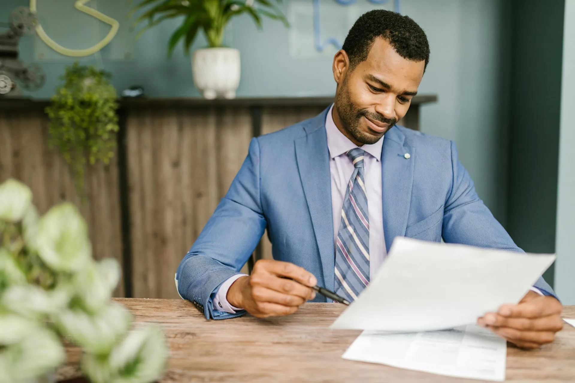 Person working at Desk