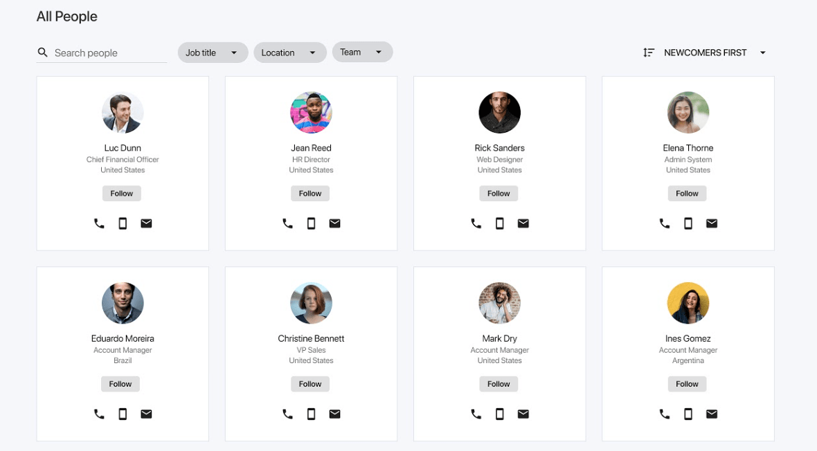 Employee and Office Directory - LumApps Intranet Employee and Office Directory - LumApps Intranet