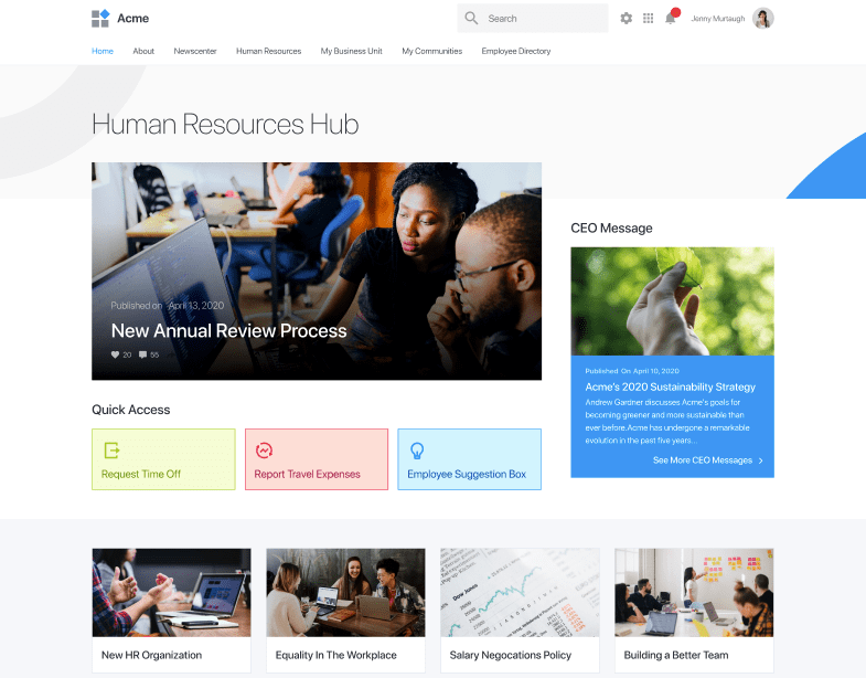 HR Hub - LumApps HR Hub