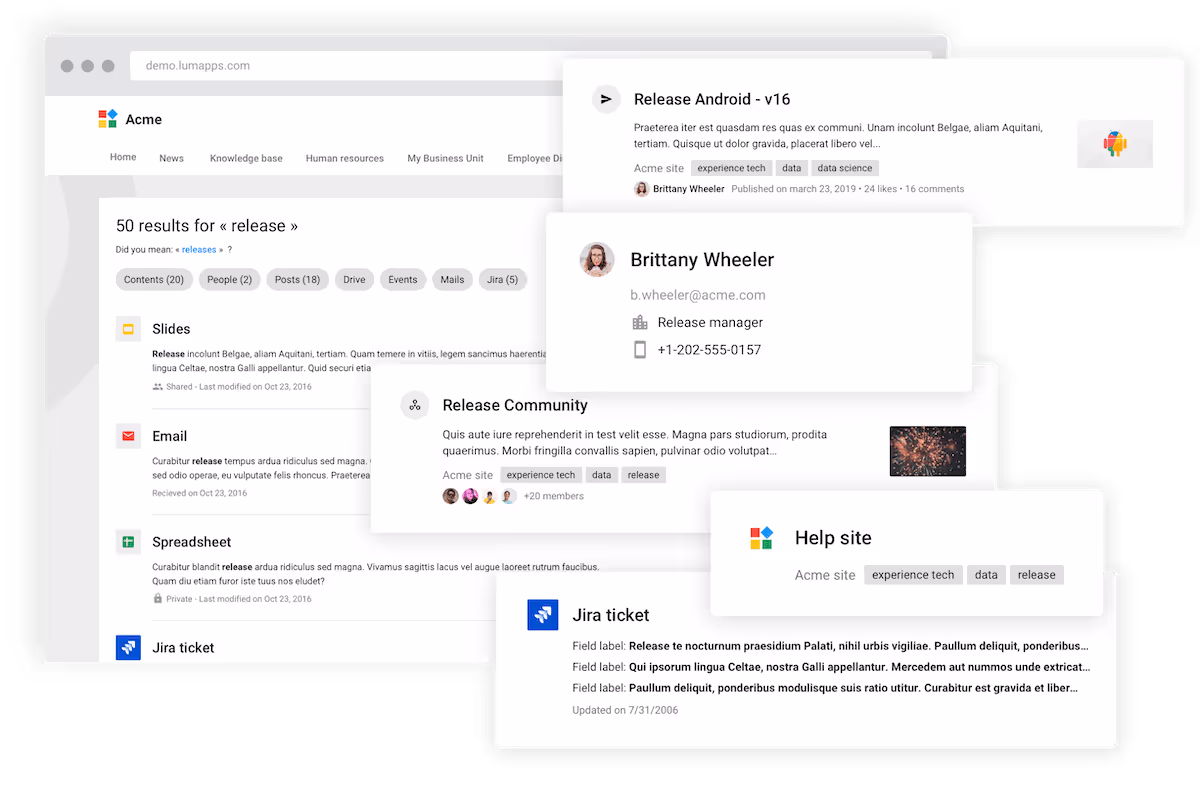 Google Cloud Search with LumApps Google Cloud Search with LumApps
