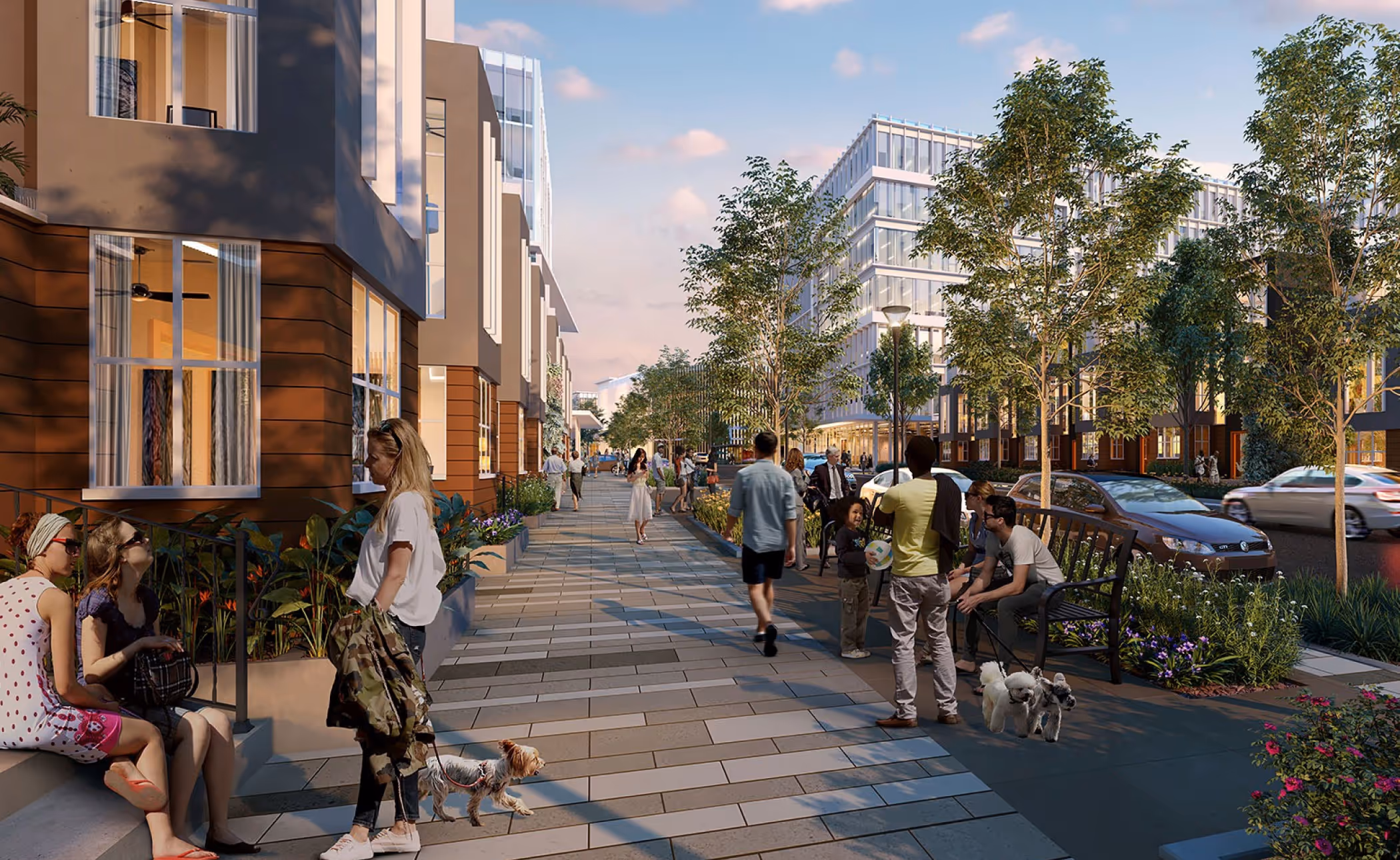 Rendering of upscale Downtown designed by Nadi Group