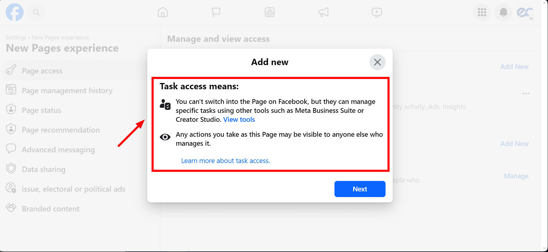 Task Access