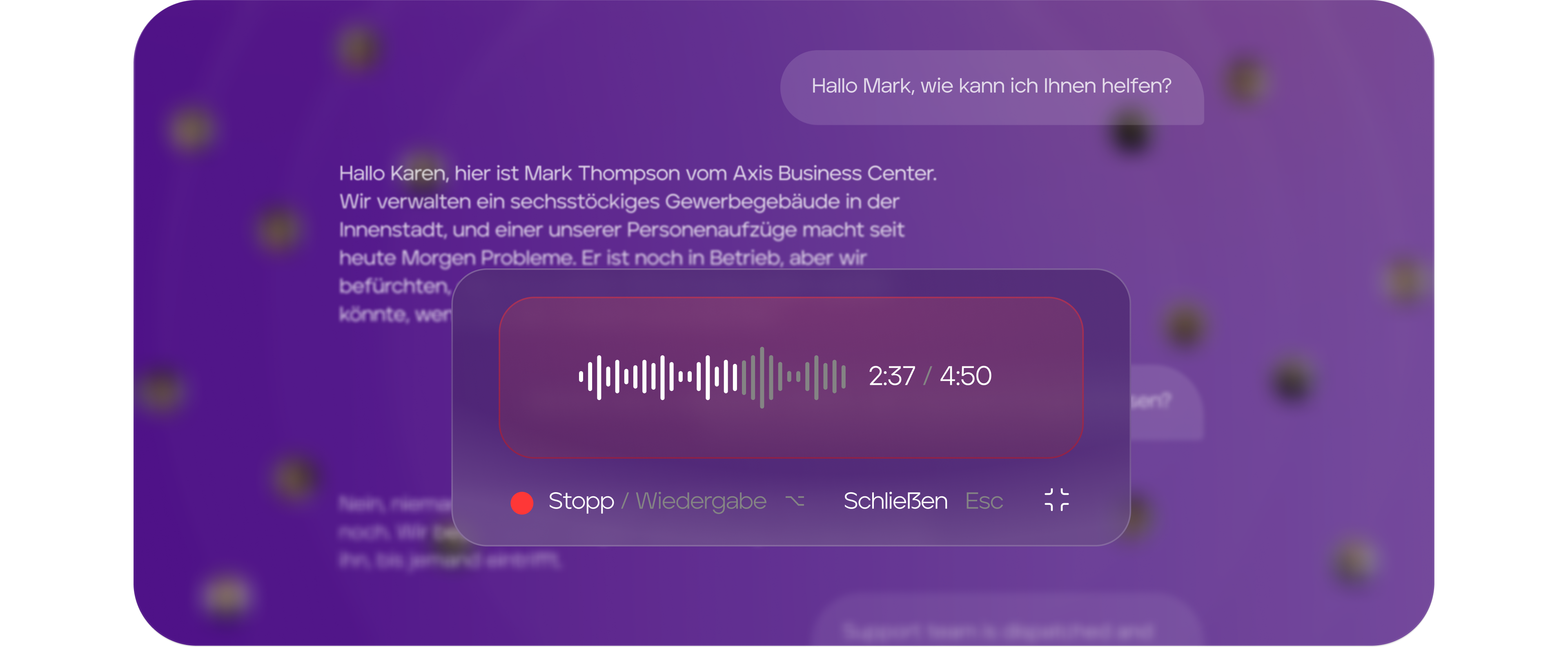 Anrufannahme und Benachrichtigungen