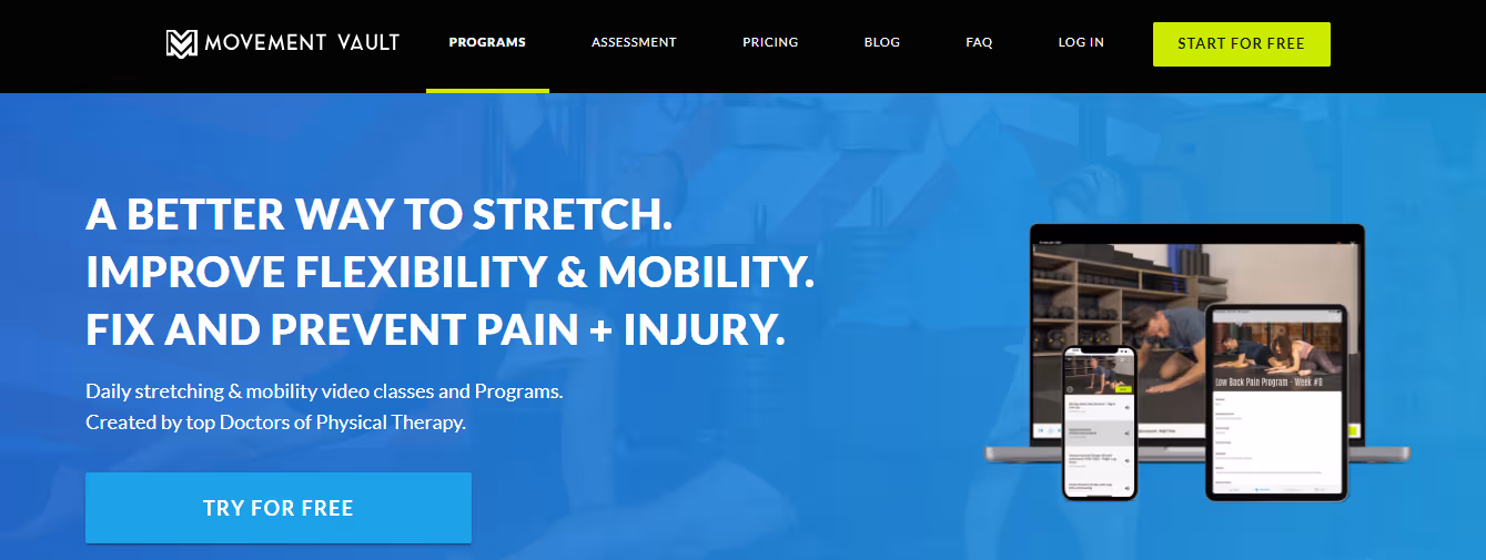 movement vault - Stretching Apps