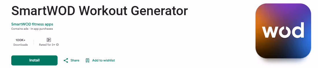 smart wod workout generator - Best CrossFit Apps