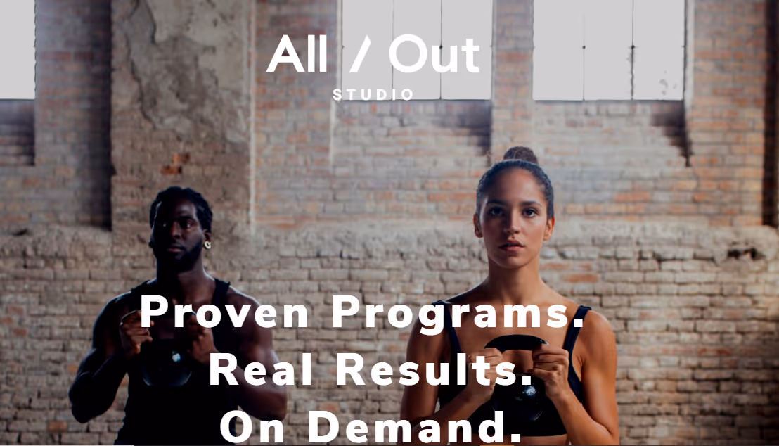 all out - Workout Planning App