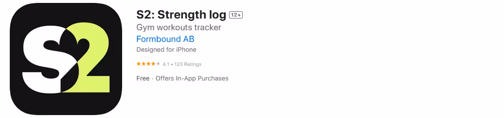 s2 - Workout Planning App