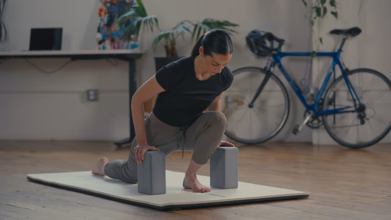 Lady Stretching Benefits of Employee Wellness Programs