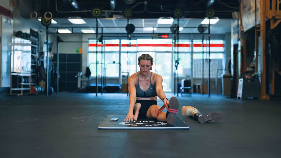 woman working hard - Resistance Band Mobility Exercises