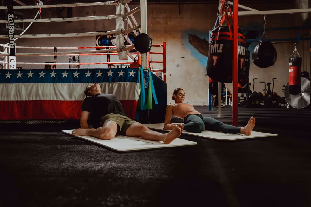 Persons in Boxing Gym - Thoracic Mobility Exercises