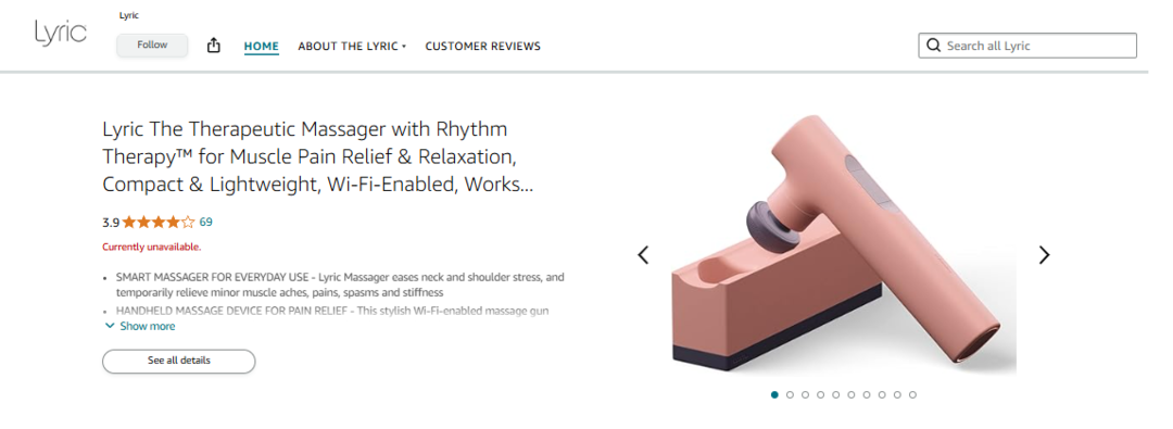 Lyric Massager