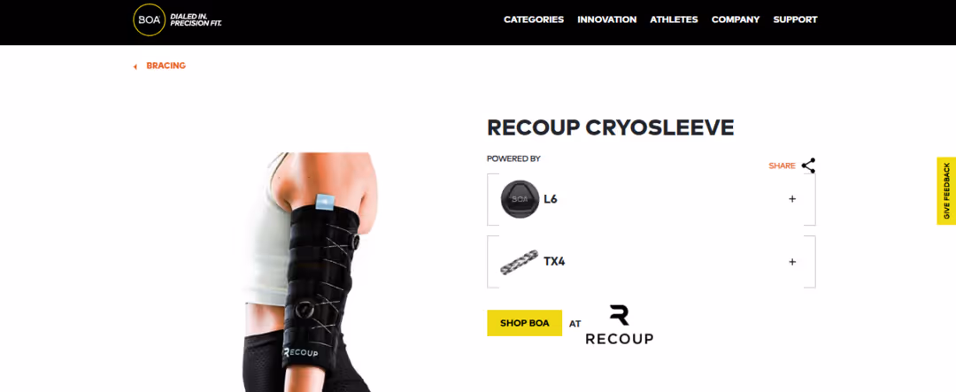 Recoup ColdSleeve w/ BOA