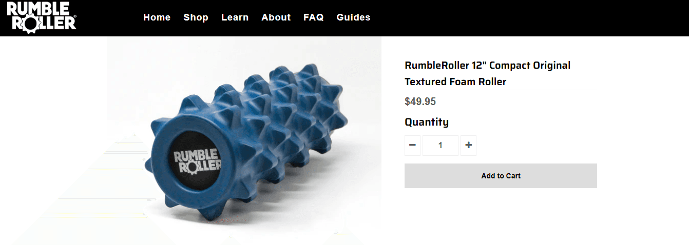 Rumble Roller 12" Compact Original Textured Foam Roller