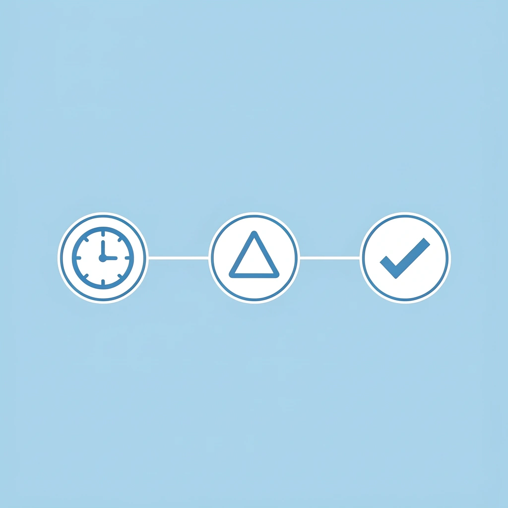 Timeline showing the golden 72-hour window for neck stiffness recovery with three phases marked