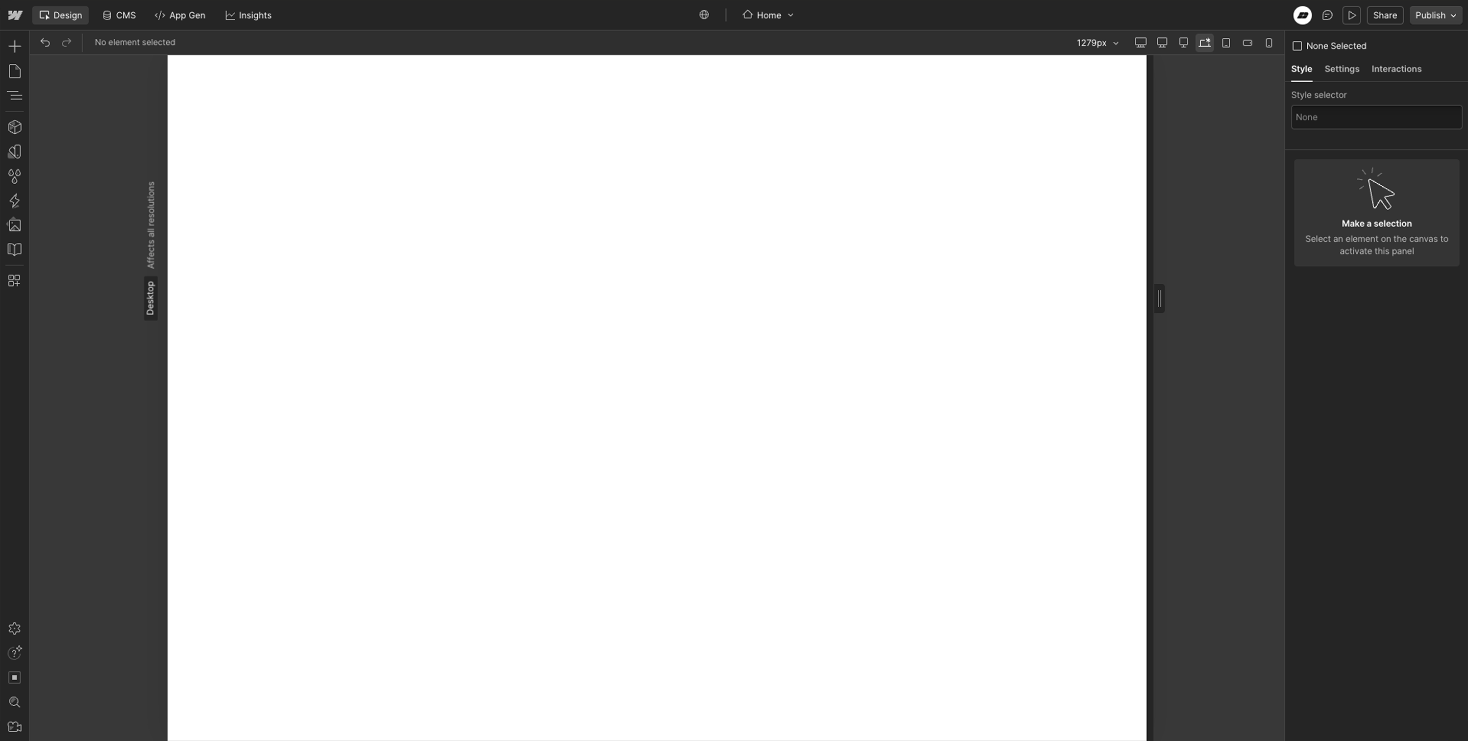 Webflow UI