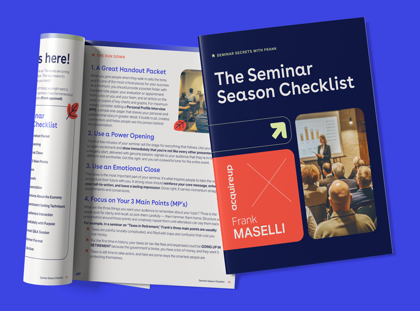 Seminar Season Checklist
