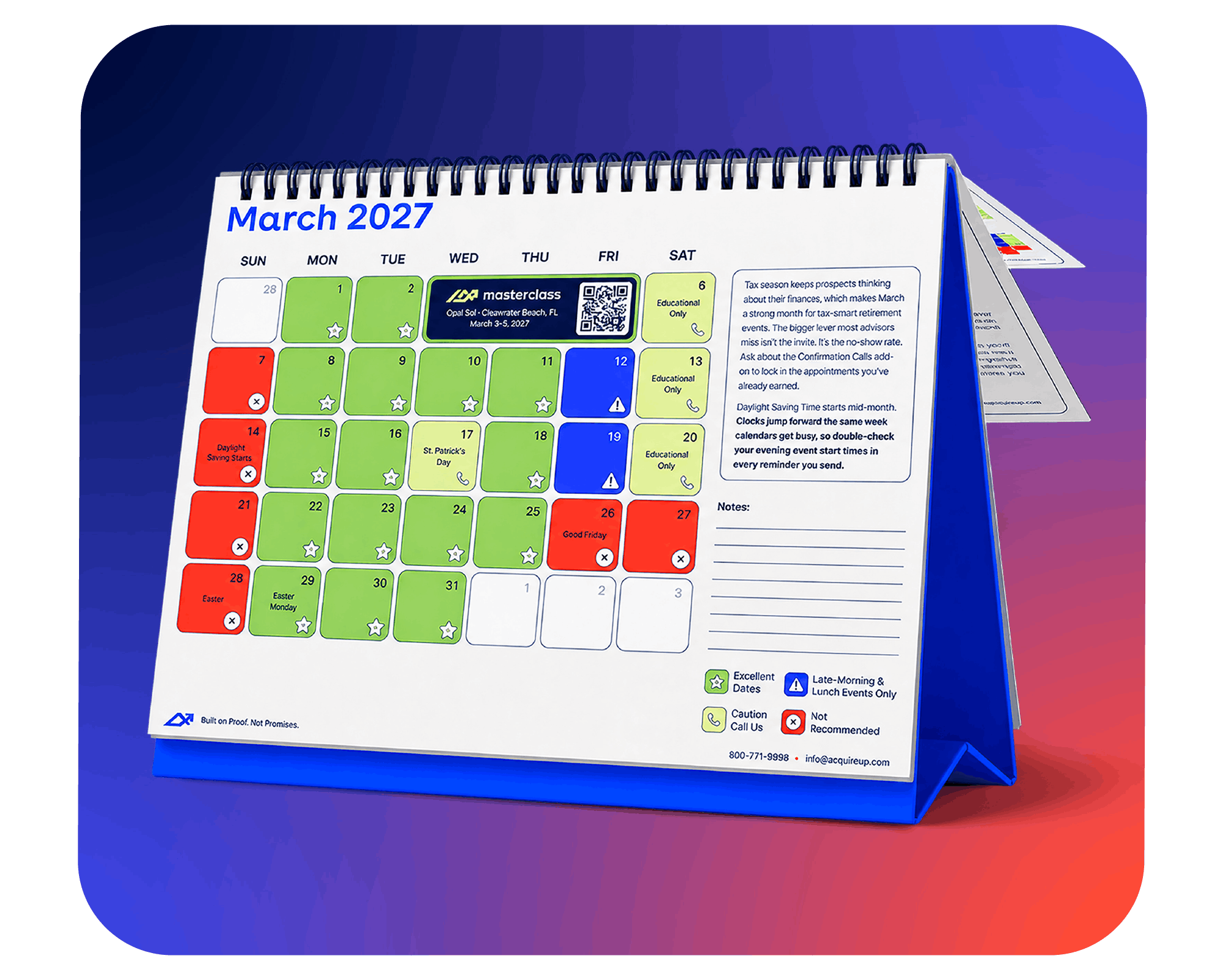 2027 Seminar Planning Calendar