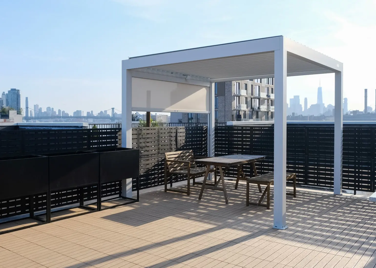Rooftop Deck & Pergola in Greenpoint, Brooklyn