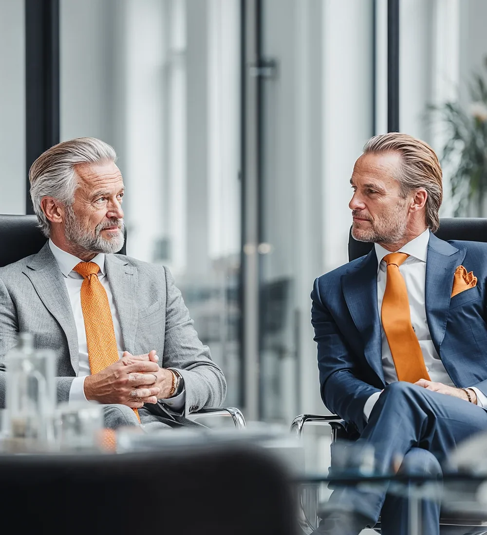 2 businessman consultation : SecureVisa Group