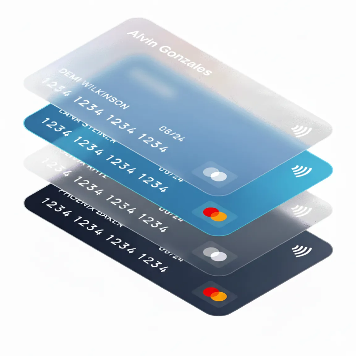 Credit card mockups