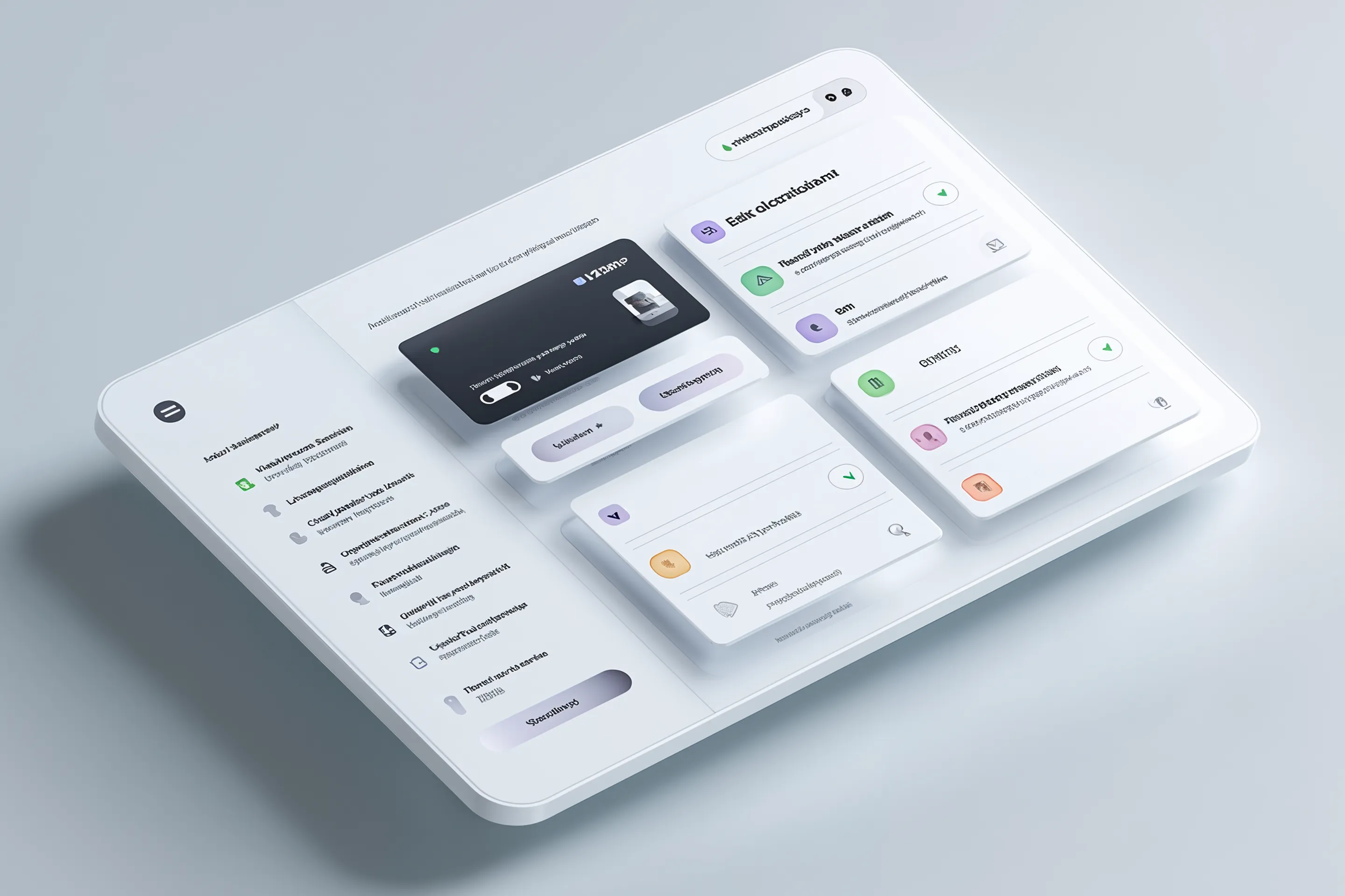 Dashboard mockup