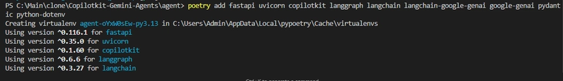 install backend dependencies