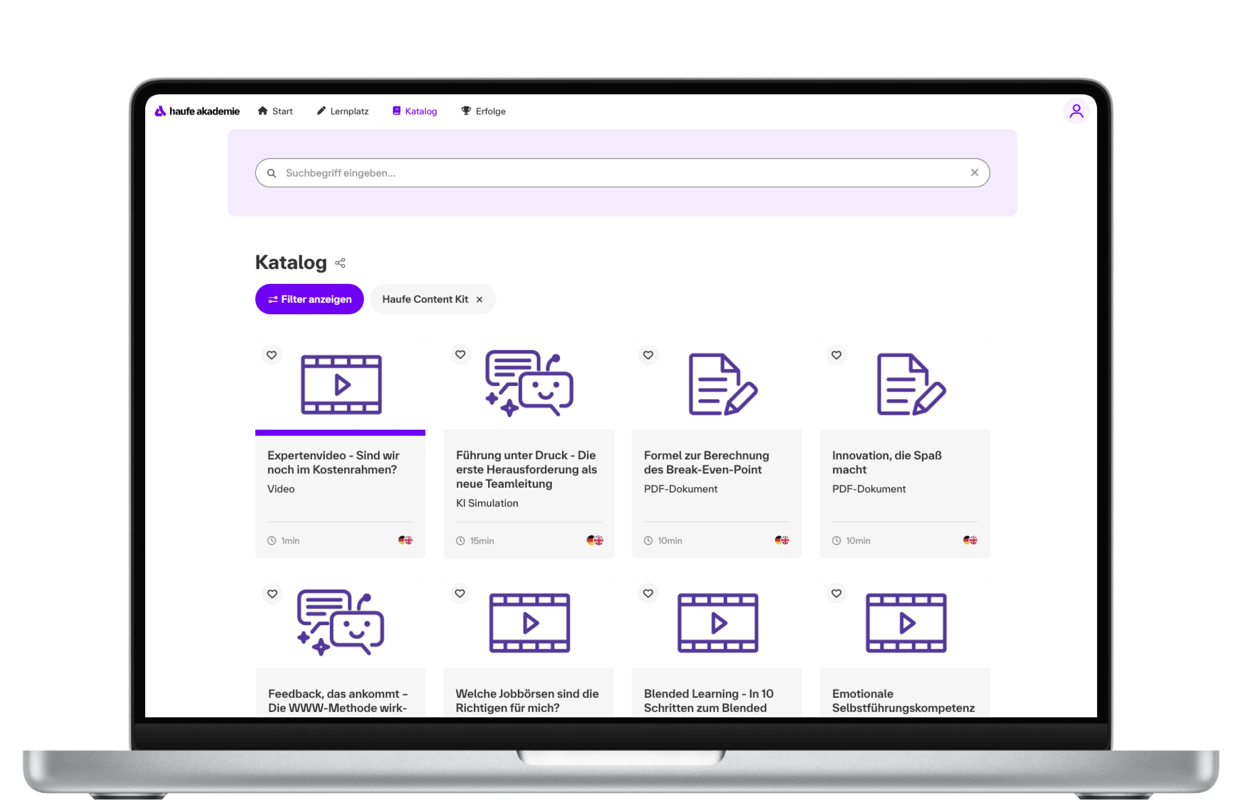 The Content Kit is shown on a laptop