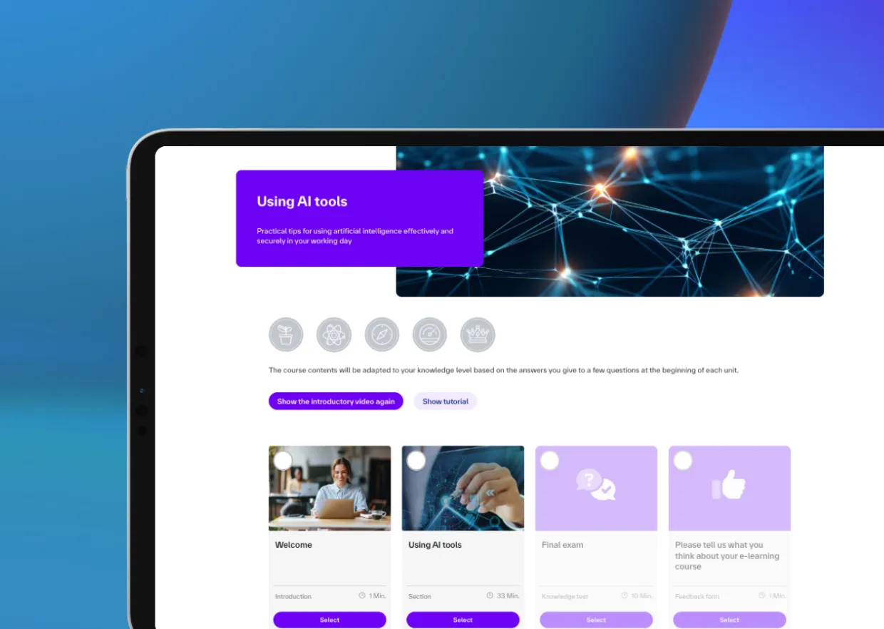 Wireframe of the Compliance College