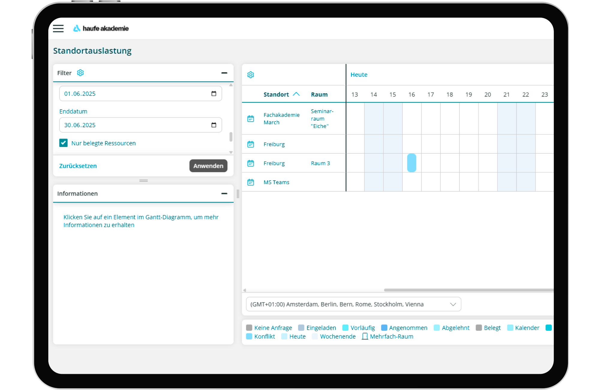 LMS Screen Veranstaltungsmanagement