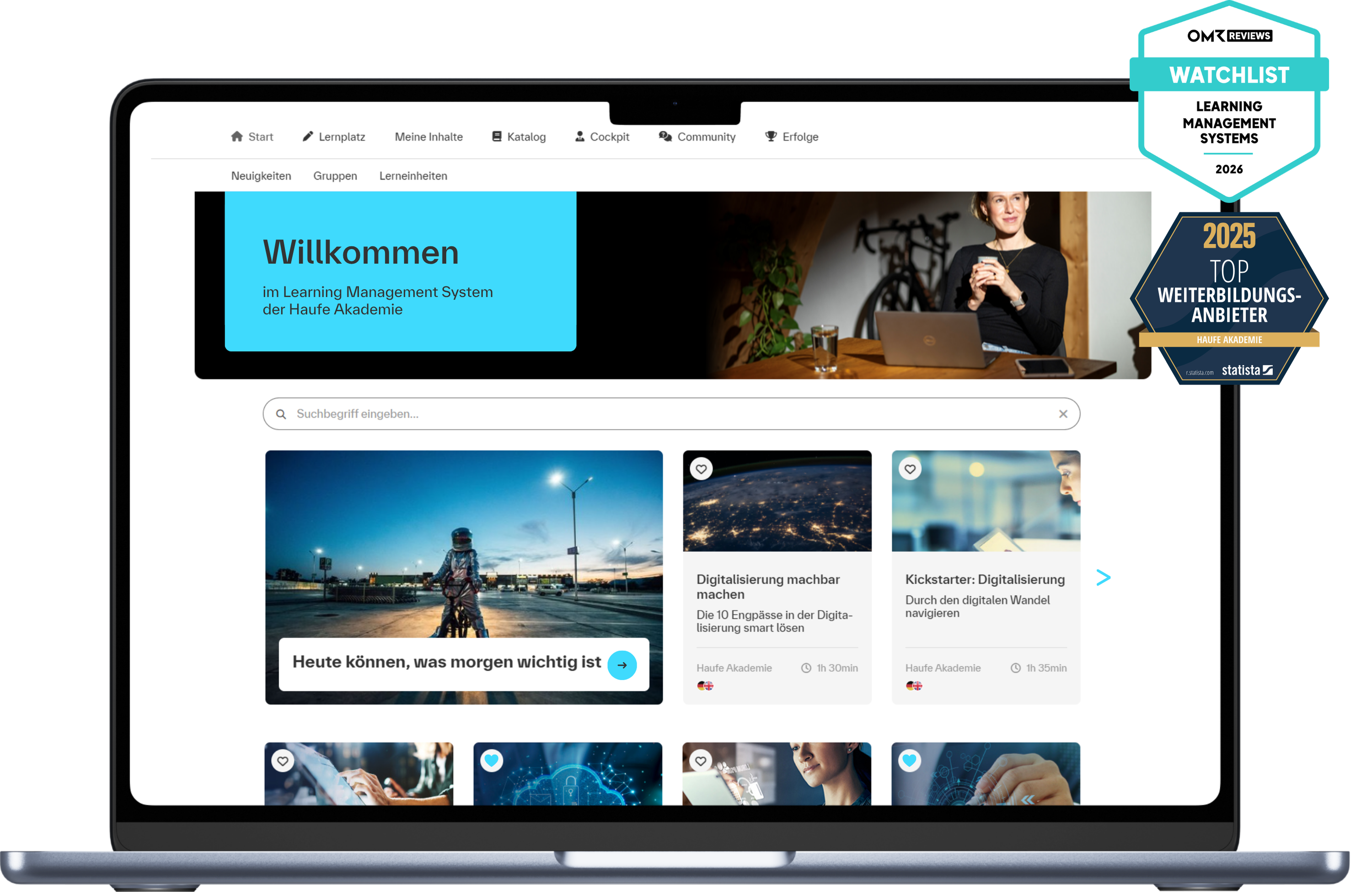 Ein Blick in unsere LMS-Plattform