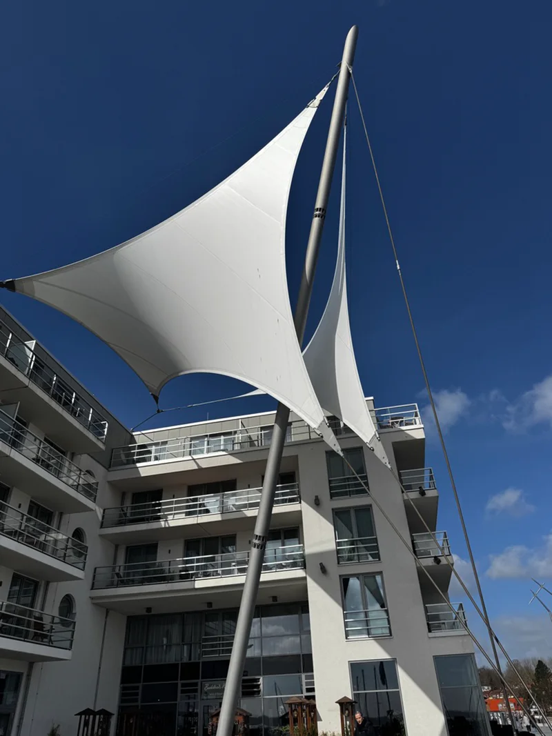 Besondere Perspektive eines Gebäudes