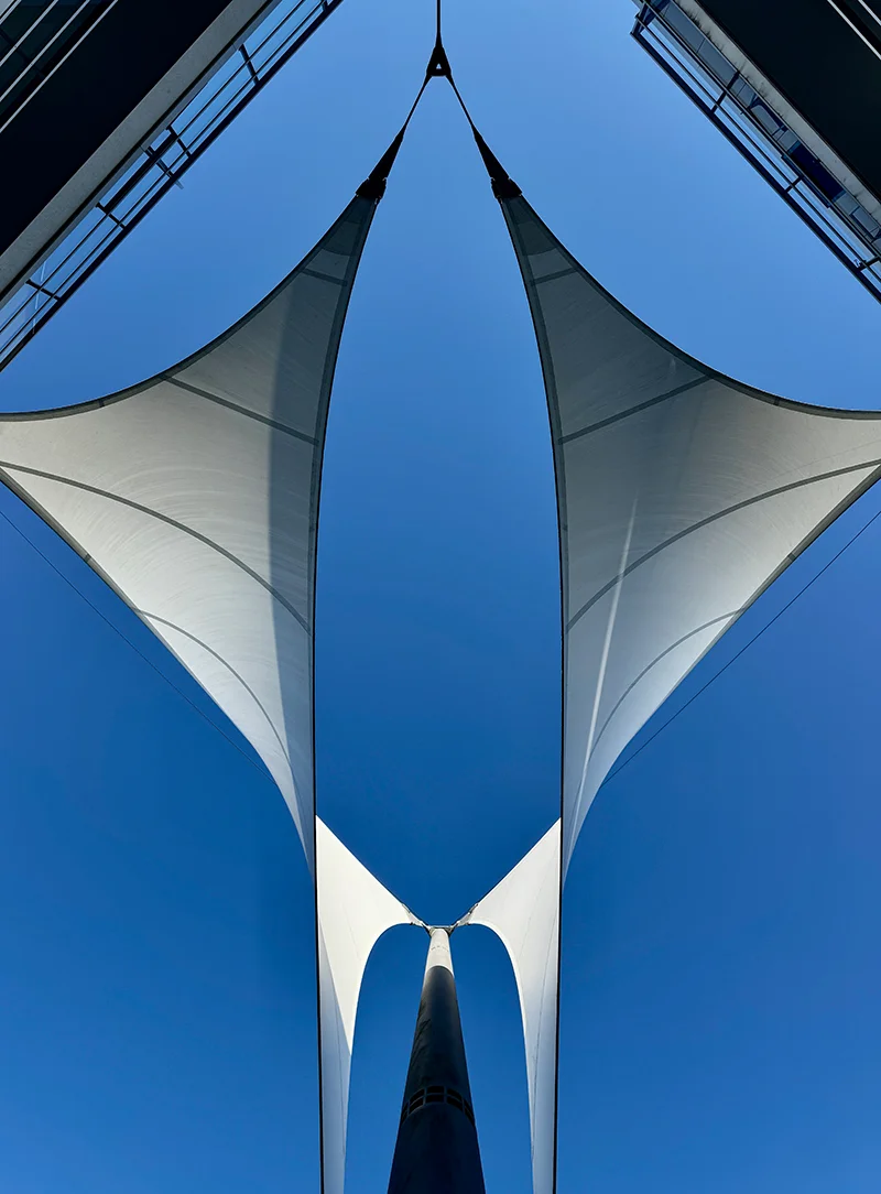 Besondere Perspektive eines Gebäudes