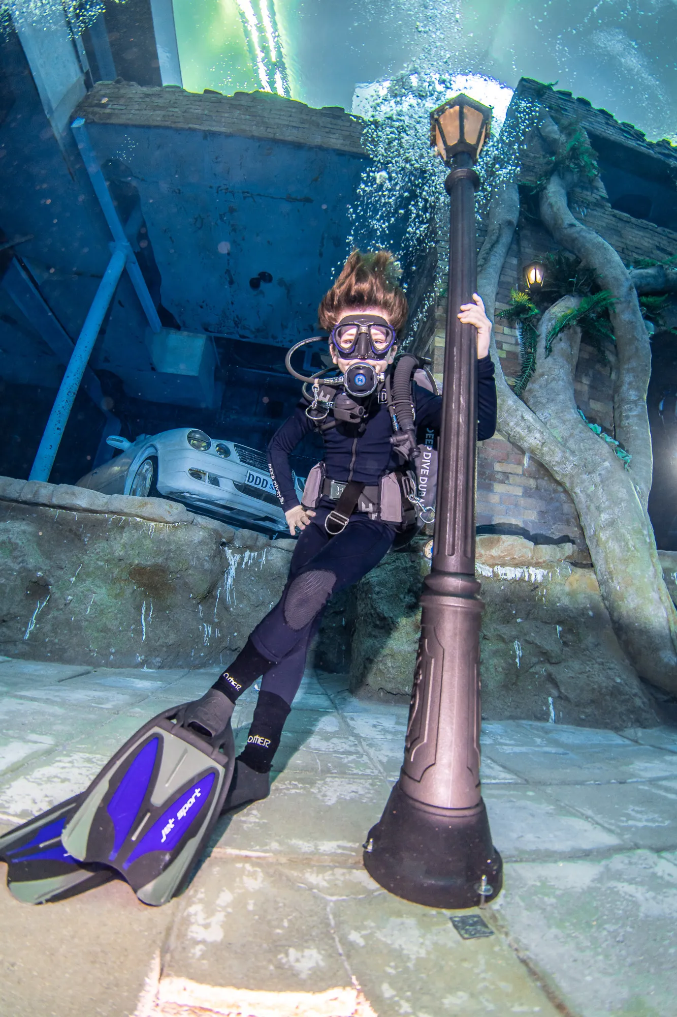 young diver hanging out in DDD