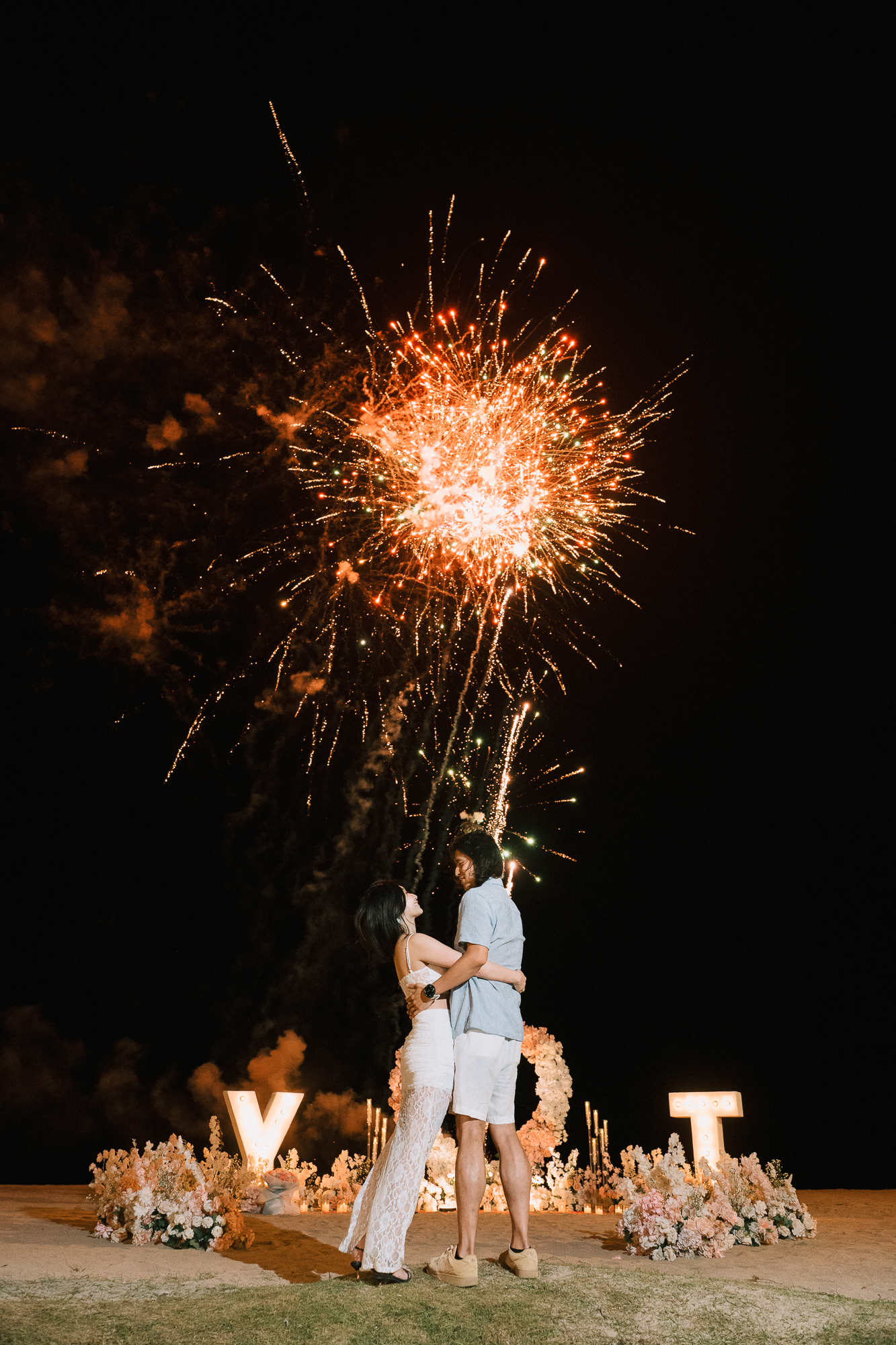 A Memory, Recreated: The Ultimate Bali Fireworks Proposal