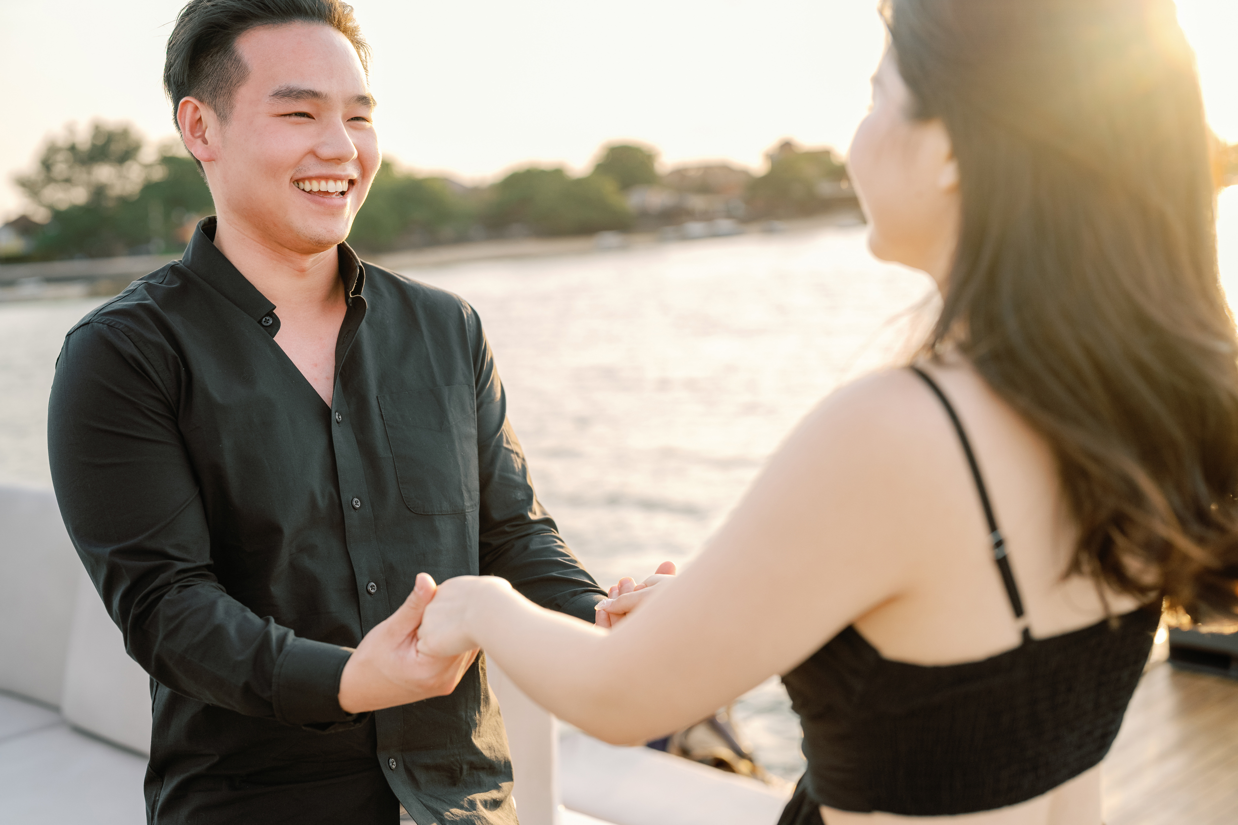 Cinematic video thumbnail of a luxury surprise proposal on a Bali beach