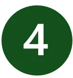 Weiße Zahl 4 in grünem Kreis.