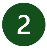 Weiße Zahl 2 in grünem Kreis.