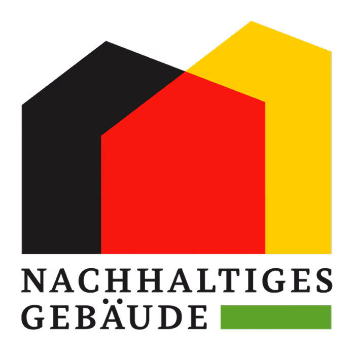 Nachhaltiges Bauen logo symbolizing sustainable building practices in Germany