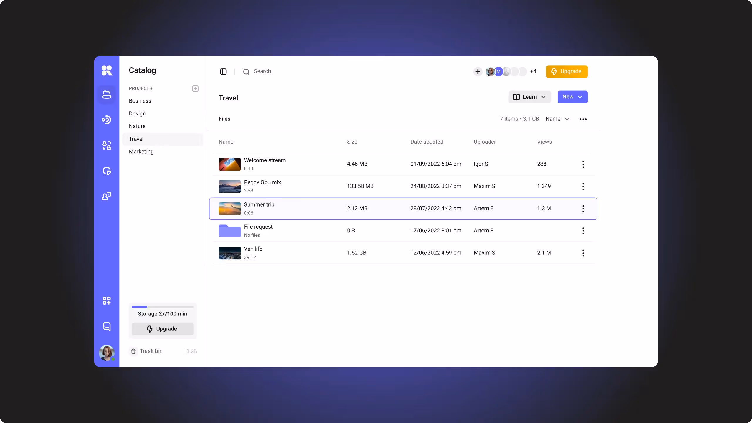 Эффективная организация видео-библиотеки в Kinescope с помощью папок и проектов