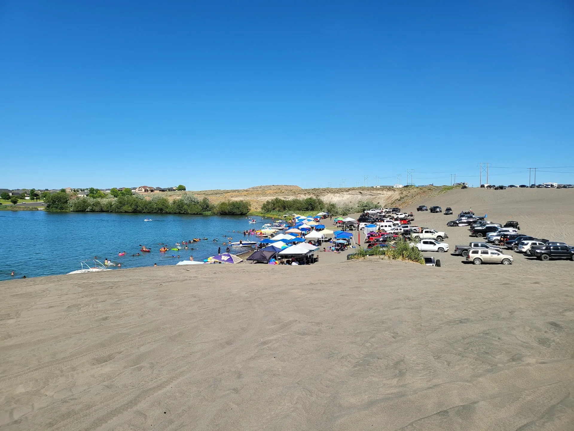 Moses Lake Mud Flats and Sand Dunes