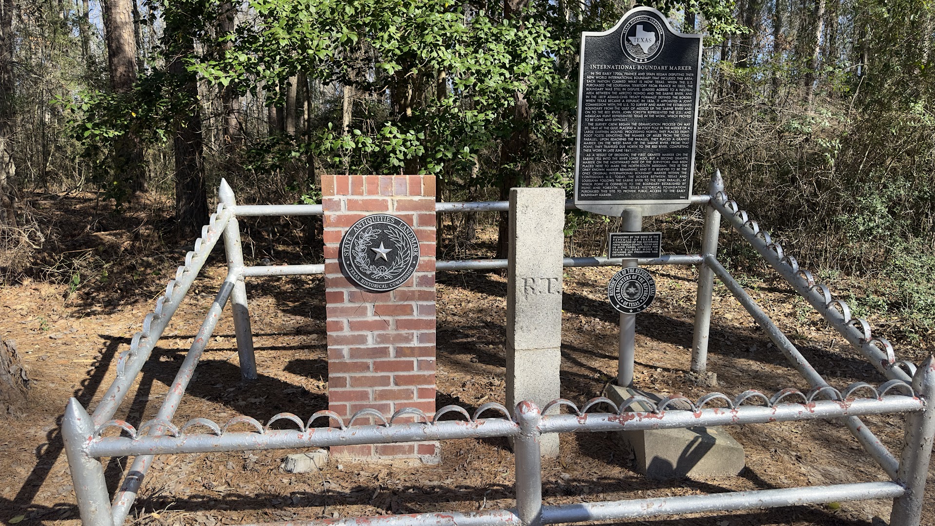 Last Republic of Texas International Boundary Marker